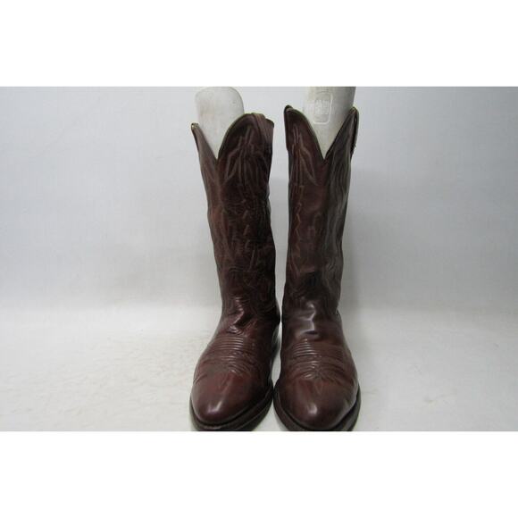 Dan Post Mens Size 10 EW Brown All Leather Western Cowboy Boots main image 7